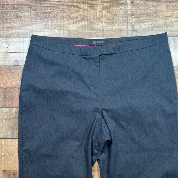 Lane Bryant Charcoal Gray Flat Front Wide Leg Trousers size 24 Tall - Picture 3 of 5